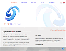 Tablet Screenshot of hackdefense.com